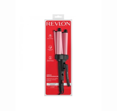 REVLON ONDULADOR WAVER JUMBO DE 3 BARRILES ROSA - 3