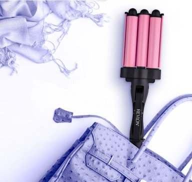 REVLON ONDULADOR WAVER JUMBO DE 3 BARRILES ROSA - 4