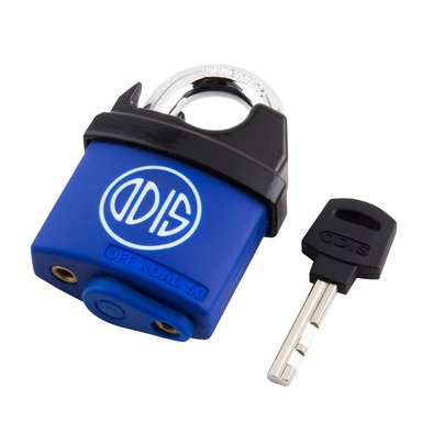 CANDADO ODIS OFF ROAD HOMBROS 50 MM AZUL - 4