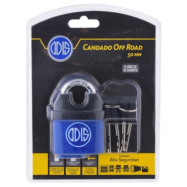 CANDADO ODIS OFF ROAD HOMBROS 50 MM AZUL - 9