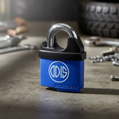 CANDADO ODIS OFF ROAD HOMBROS 60 MM AZUL - 4
