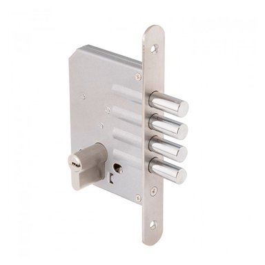 CERROJO ODIS EMBUTIR 600 LLAVE-LLAVE PLATA - 2