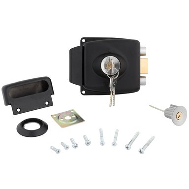 CERRADURA ODIS SOBREPONER 771 PUERTAS MADERA - NEGRO - 2