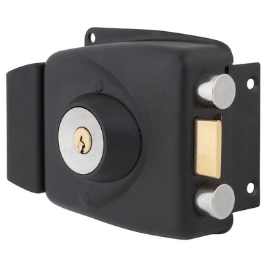 CERRADURA ODIS SOBREPONER 771 PUERTAS MADERA - NEGRO - 4