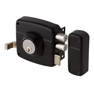 CERRADURA ODIS SOBREPONER 321 PUERTAS DE MADERA -NEGRO - 4