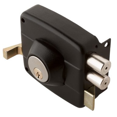 CERRADURA ODIS SOBREPONER 321 PUERTAS DE MADERA -NEGRO - 5