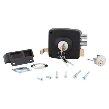 CERRADURA ODIS SOBREPONER 321 PUERTAS DE MADERA -NEGRO - 8