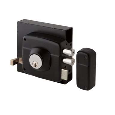 CERRADURA ODIS SOBREPONER 323 REJAS PORTONES CON CAJA - NEGRO - 1