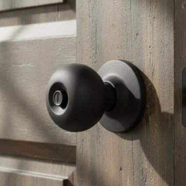 CERRADURA ODIS CILÍNDRICA 206 DORMITORIO - NEGRO - 2