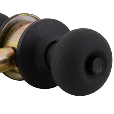 CERRADURA ODIS CILÍNDRICA 206 BAÑO - NEGRO - 5