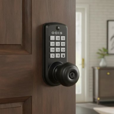 CERRADURA ODIS DIGITAL CON POMO 6500 - NEGRO - 3