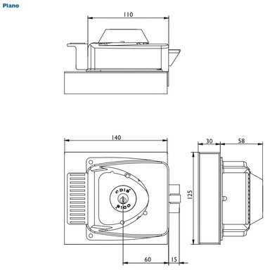KIT ODIS CERRADURA ELÉCTRICA SOBREPONER 783 + TRANSFORMADOR - 4