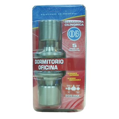 CERRADURA ODIS CILÍNDRICA 205 DORMITORIO - PLATA - 7