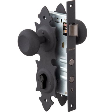 CERRADURA OISTER EMBUTIR TRANCURA ACCESO - NEGRO - 1