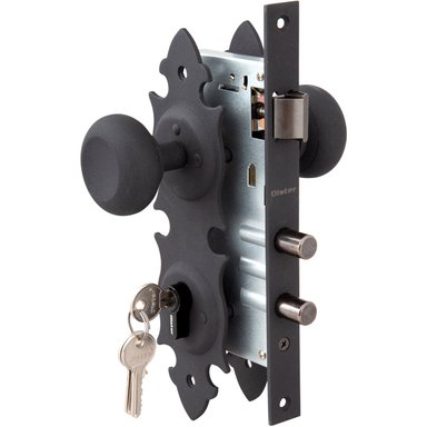 CERRADURA OISTER EMBUTIR TRANCURA ACCESO - NEGRO - 4