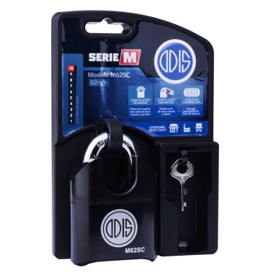 CANDADO ODIS M62SC 62 MM COMBINACIÓN HOMBROS NEGRO - 4