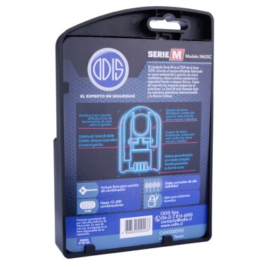CANDADO ODIS M62SC 62 MM COMBINACIÓN HOMBROS NEGRO - 5
