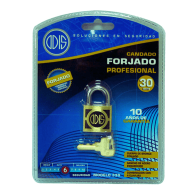 CANDADO ODIS 330 30 MM BRONCE FORJADO - 5