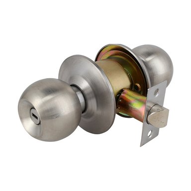 CERRADURA OISTER CILÍNDRICA 101 BAÑO - PLATA SATIN - 2