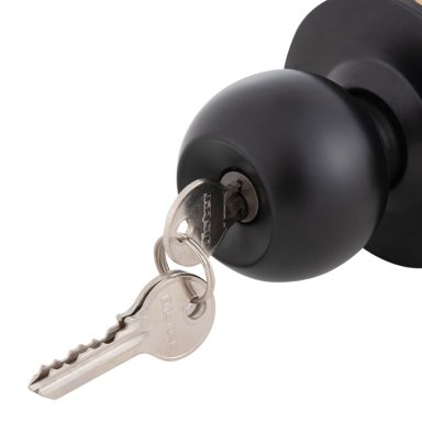 CERRADURA OISTER CILÍNDRICA 101 DORMITORIO NEGRO BT - 6