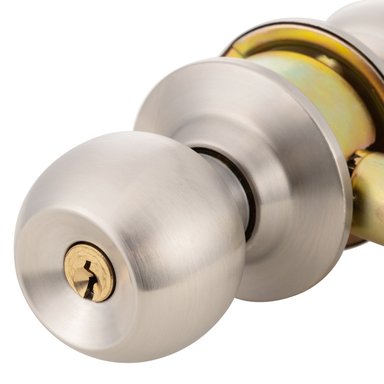 KIT OISTER CERRADURA CILÍNDRICA ACCESO + CERROJO TUBULAR LLAVE-LLAVE PLATA - 5