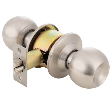 KIT OISTER CERRADURA CILÍNDRICA ACCESO + CERROJO TUBULAR LLAVE-LLAVE PLATA - 7