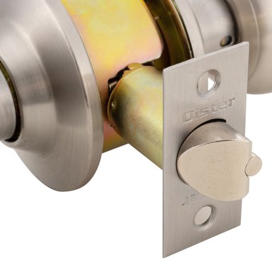 KIT OISTER CERRADURA CILÍNDRICA ACCESO + CERROJO TUBULAR LLAVE-LLAVE PLATA - 8