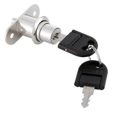 CERRADURA ODIS MUEBLES CORREDERA 2460-1924 PLATA - 6