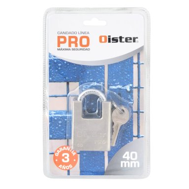 CANDADO OISTER PRO CON HOMBRO 40 MM CAJA - 8