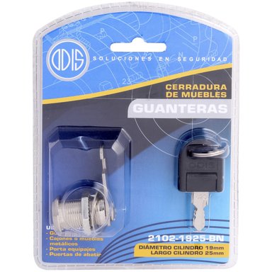 CERRADURA ODIS MUEBLES PUERTA 2102-1925 PLATA - 6