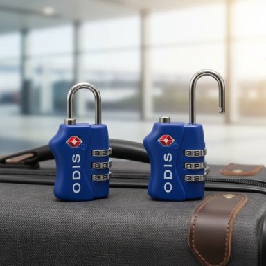 PACK VIAJERO: 2 CANDADOS ODIS TSA MALETA VIAJE - AZUL - 1
