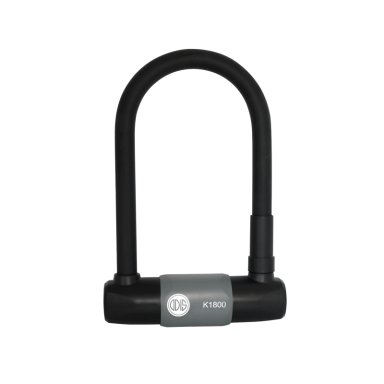 CANDADO ODIS PARA BICICLETA U LOCK K1800 18X186 MM GRAFITO LLAVE DISCO - 1
