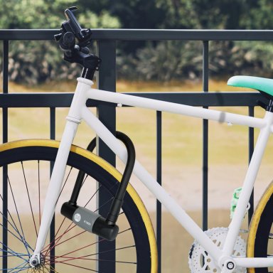 CANDADO ODIS PARA BICICLETA U LOCK K1800 18X186 MM GRAFITO LLAVE DISCO - 2
