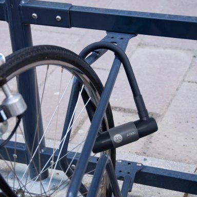 CANDADO ODIS PARA BICICLETA U LOCK K1800 18X186 MM GRAFITO LLAVE DISCO - 3