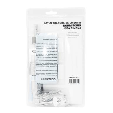 CERRADURA EMBUTIR ODIS SIMONA 7040 DORMITORIO - PLATA - 6