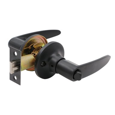 CERRADURA TUBULAR CON MANILLA ODIS 203 DORMITORIO - NEGRO - 1