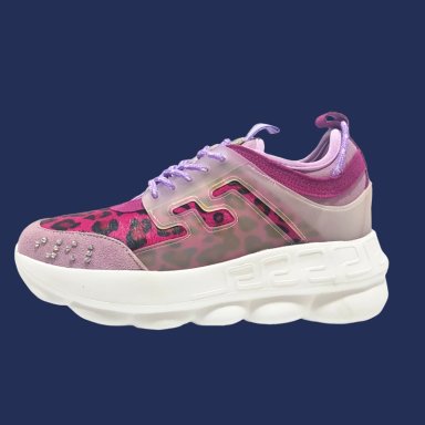 ZAPATILLA PINK FUCSIA ANIMAL PRINT EXOTICA - 1