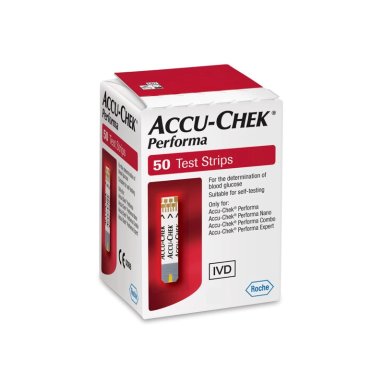 TIRAS REACTIVAS ROCHE ACCU CHEK® PERFORMA 50 UNIDADES - 1