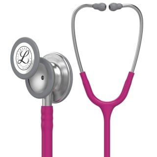 FONENDOSCOPIO-ESTETOSCOPIO 3M LITTMANN CLASSIC III FRAMBUESA 5648 + ESTUCHE ROSADO - 1