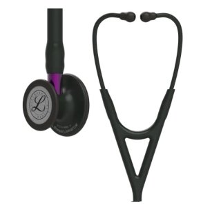FONENDOSCOPIO 3M LITTMANN ESTETOSCOPIO CARDIOLOGY IV NEGRO ACABADO NEGRO VÁSTAGO VIOLETA - 1
