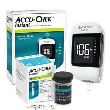 PACK ROCHE GLUCÓMETRO ACCU CHEK® INSTANT + 50 TIRAS + 10 LANCETAS - 1