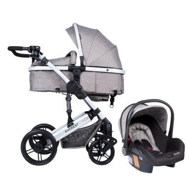COCHE BBQOOL TRAVEL SYSTEM EVEREST GREY GRIS - 1