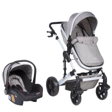 COCHE BBQOOL TRAVEL SYSTEM EVEREST GREY GRIS - 2