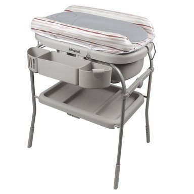 MUDADOR BBQOOL BAÑERA BATHTIME GREY GRIS - 1