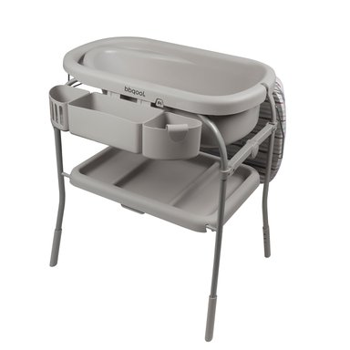 MUDADOR BBQOOL BAÑERA BATHTIME GREY GRIS - 2