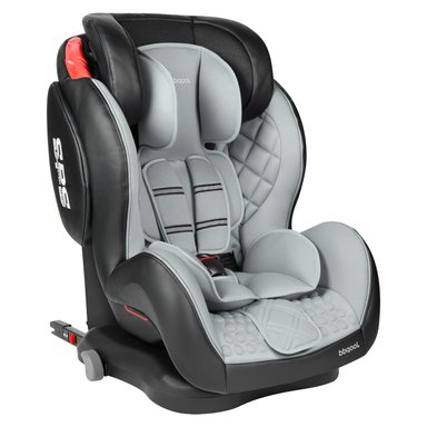 SILLA AUTO BBQOOL BUTACA ARMOR ISOFIX GREY GRIS - 1
