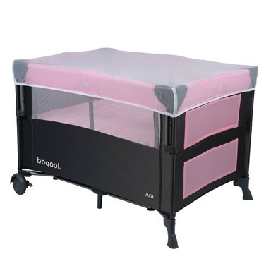 CUNA BBQOOL PLAYARD COLECHO ARA PINK ACERO ROSADO - 3