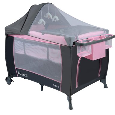 CUNA BBQOOL PLAYARD SAGITTA PINK ACERO ROSADO - 2