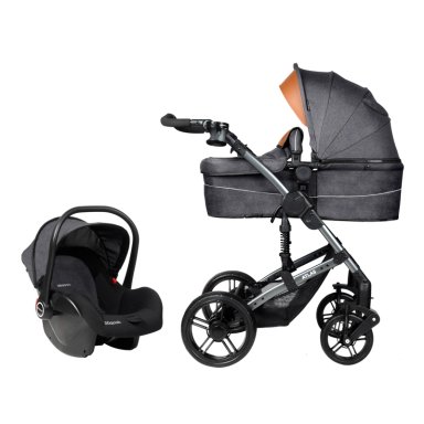 COCHE BBQOOL TRAVEL SYSTEM ATLAS GREY GRIS - 1