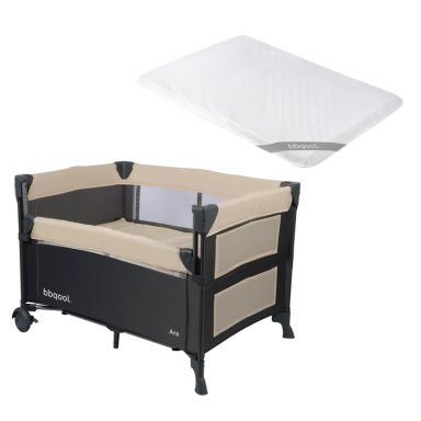 CUNA PLAYARD COLECHO ARA BEIGE + COLCHÓN DE VIAJE PLEGABLE - 1